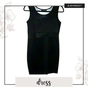 Black Sleeveless Bodycon Dress